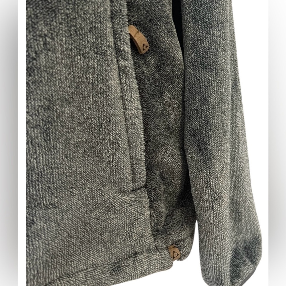 Gerry Women's Fleece 1/4-Zip Pullover Southwest Sherpa Fleece Gray Size Large - Picture 7 of 7